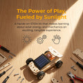 DIY Wooden Solar Race Car Kit | Hand-Assembled STEM Toy | Safe Smooth Natural Wood | Boost Kids' Hands-On Ability & Brain Thinking