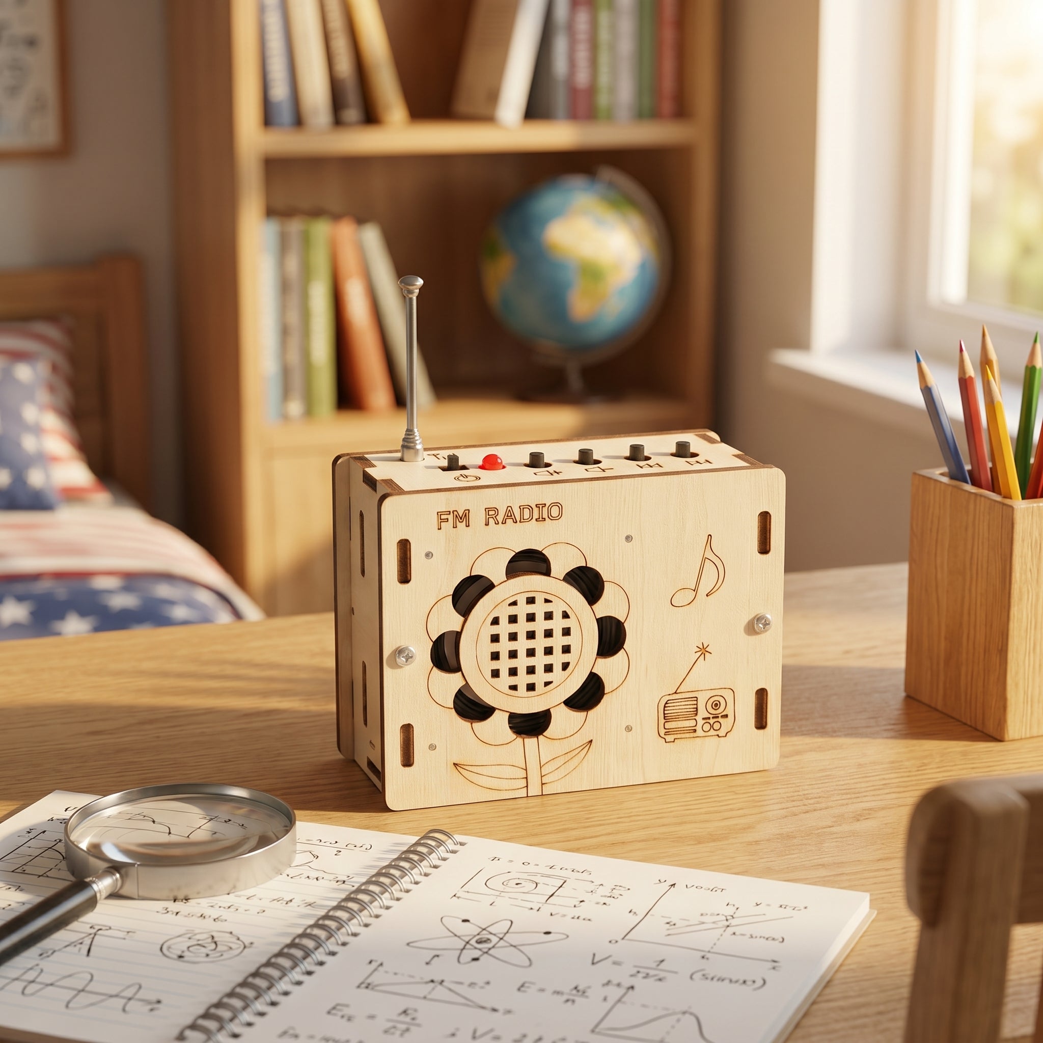 DIY FM Radio Kit for Kids | Hand-Assembled STEM Toy | Safe Non-Toxic Material | Boost Hands-On Ability & Brain Development