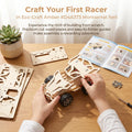 DIY Wooden Mini Race Car Kit | Hand-Assembled | Safe Material | STEM Toy for Kids