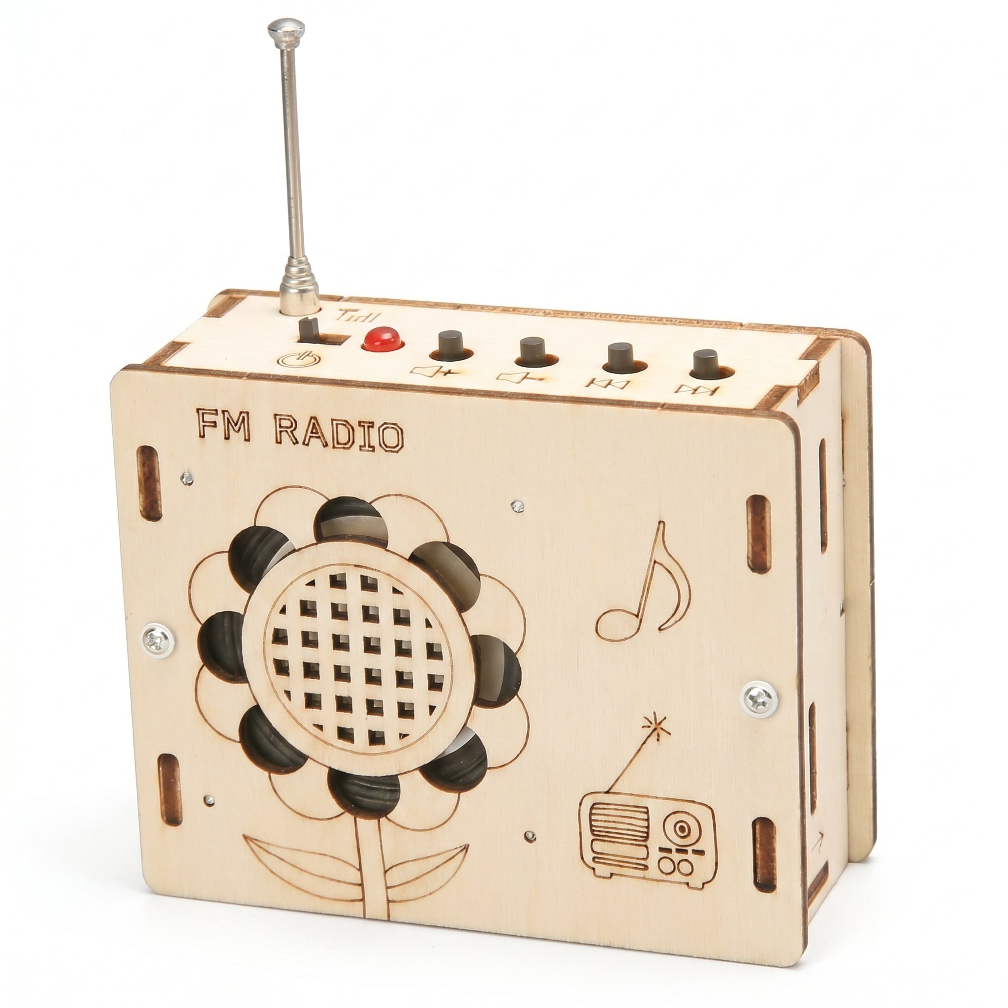 DIY FM Radio Kit for Kids | Hand-Assembled STEM Toy | Safe Non-Toxic Material | Boost Hands-On Ability & Brain Development